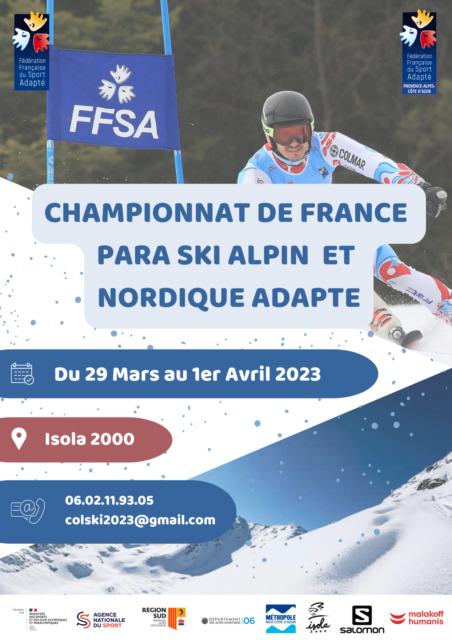 Affiche championnat de france ski