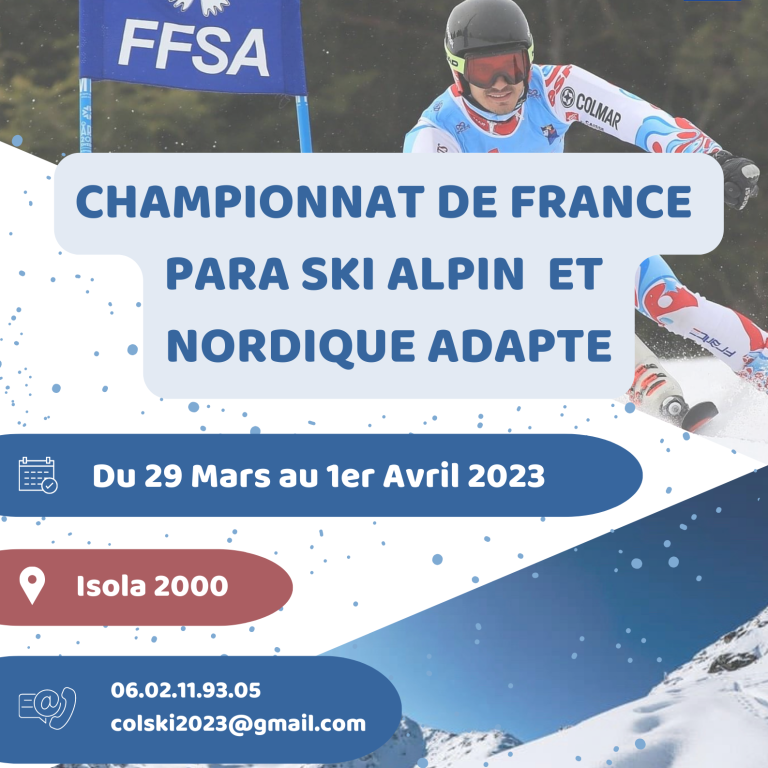 Affiche championnat de france ski