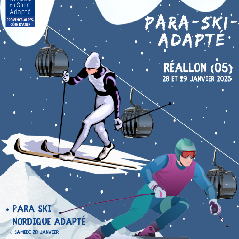 Affiche Ski Région